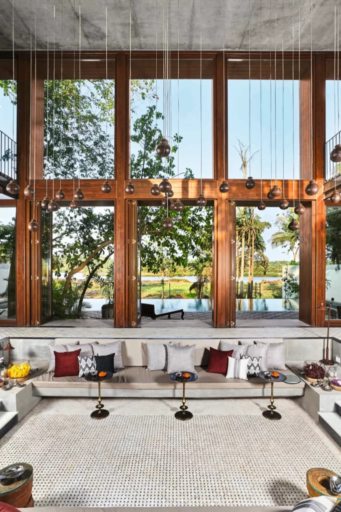 The Glass Villa, Aldona, designed by Sameep Padora and Tarun Tahiliani